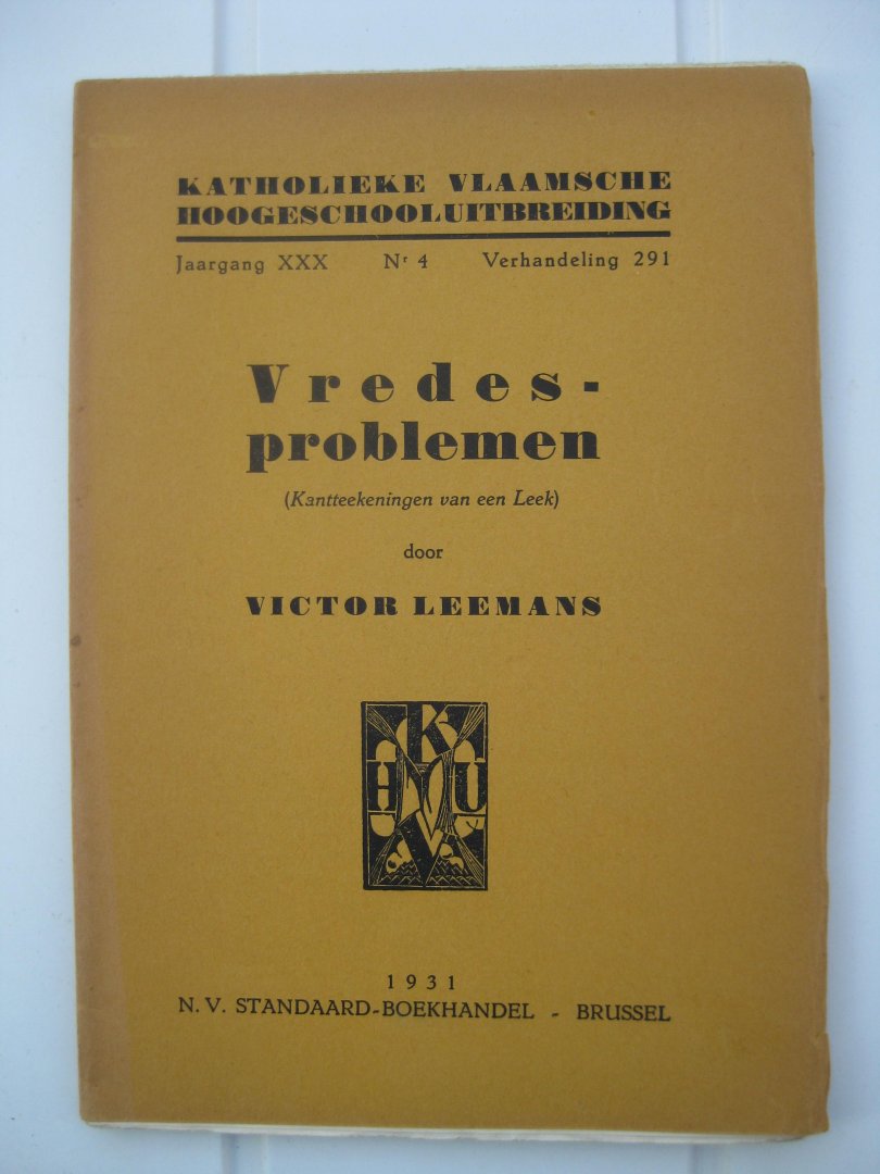 Leemans, Victor - Vredesproblemen (Kantteekeningen van een Leek).