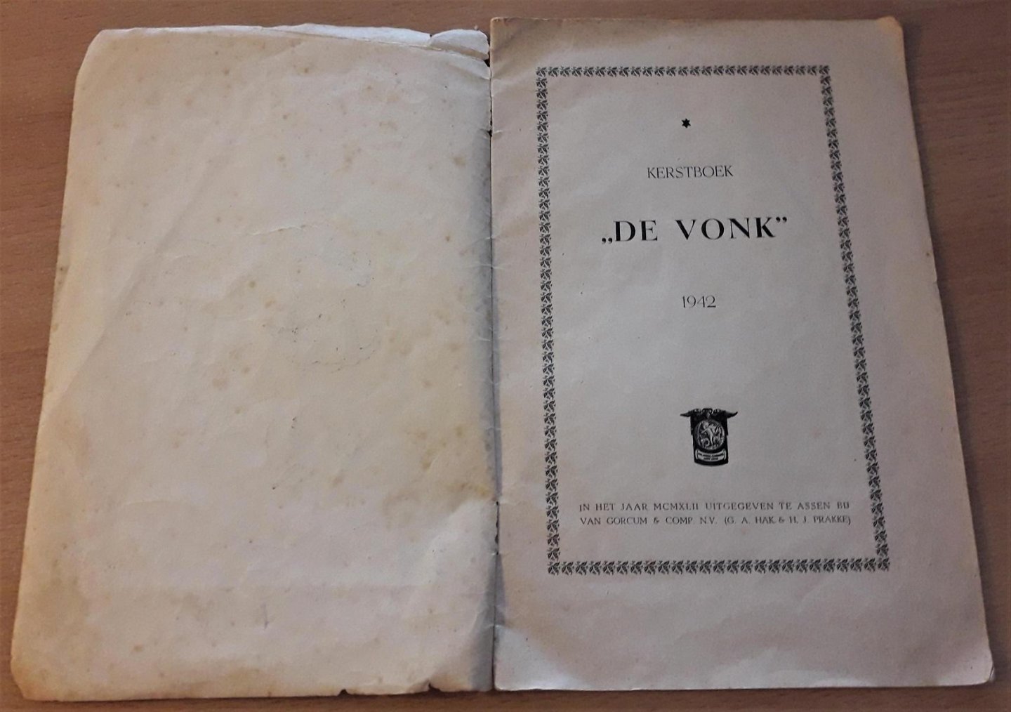  - Kerstboek "De Vonk" 1942