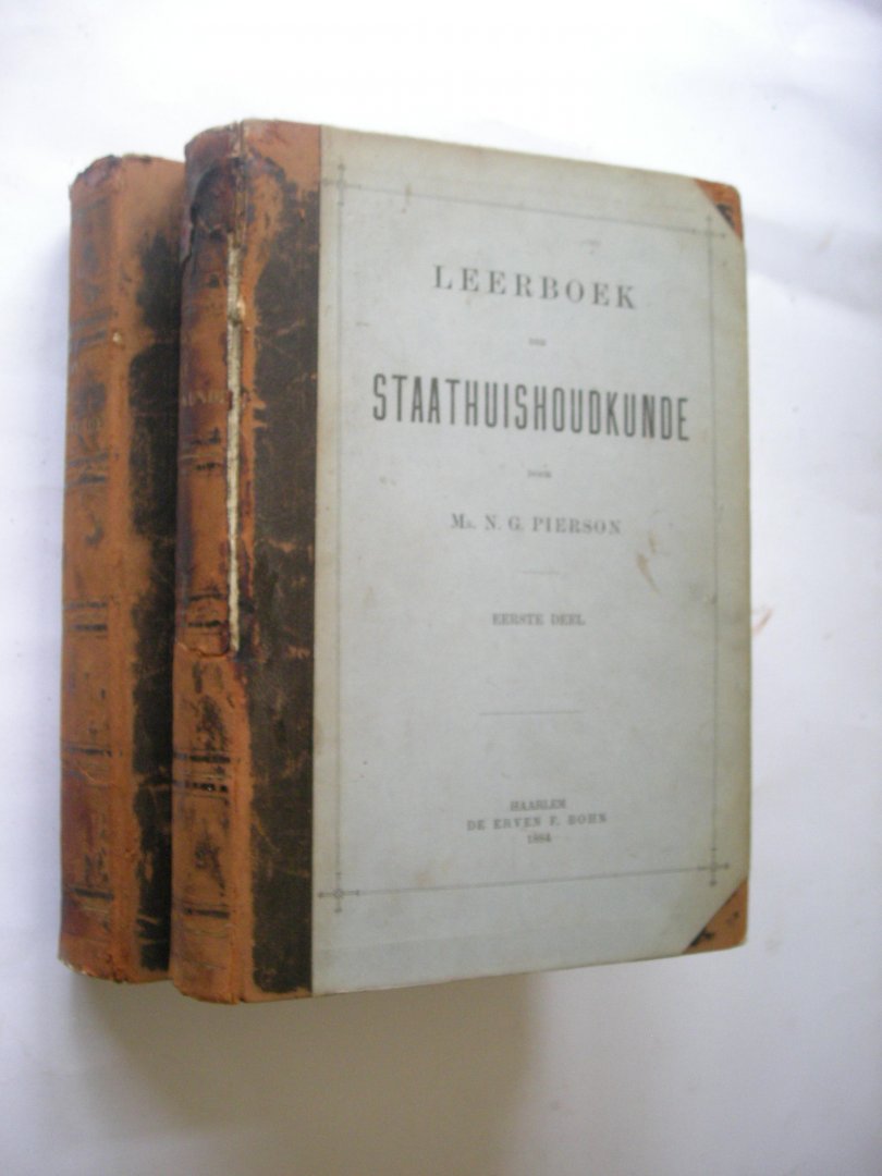 Pierson,  Mr. N.G. - Leerboek der Staathuishoudkunde, Eerste en tweede deel