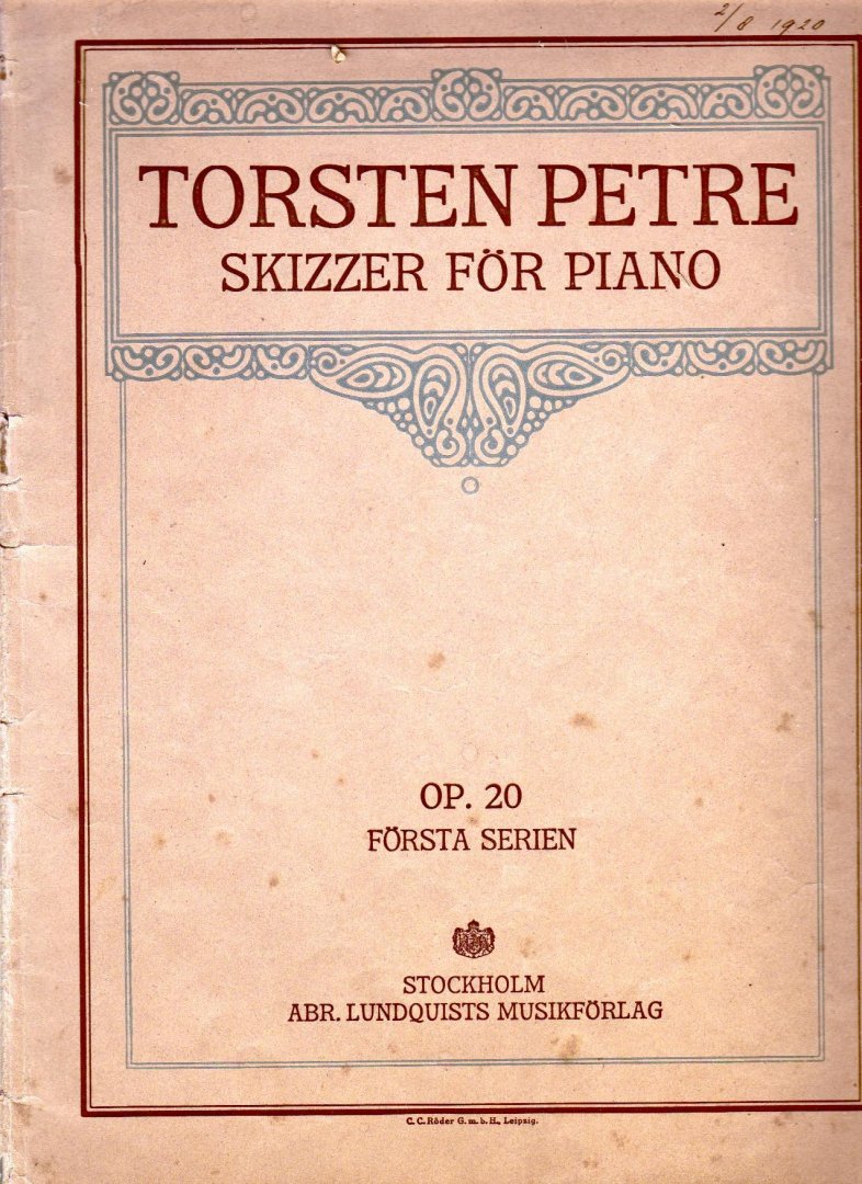 PetreTorsten - Skizzer for piano opus 20 forste serien