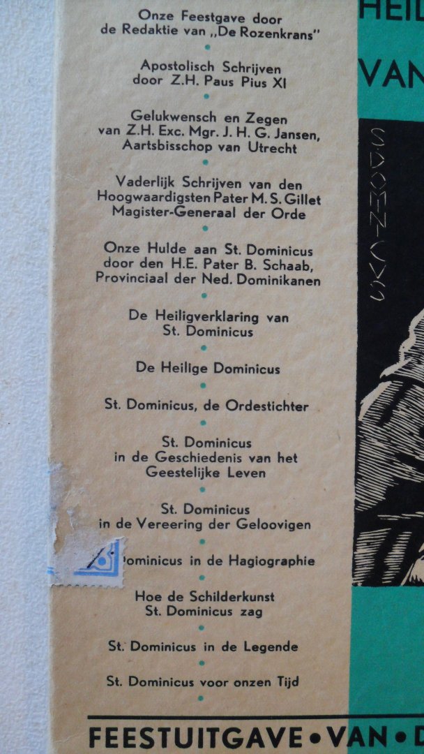 Redactie - Gedenkboek op het zevende eeuwfeest der Heiligverklaring v an St. Dominicus