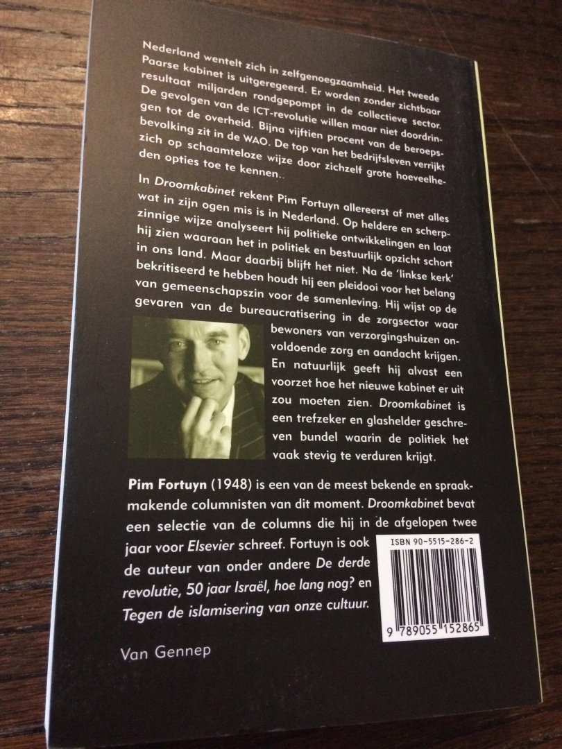 Fortuyn, P. - Droomkabinet / hoe Nederland geregeerd moet worden