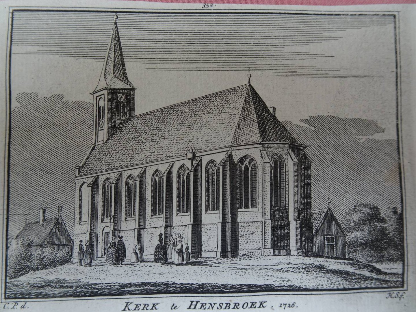 Hensbroek. - Kerk te Hensbroek, 1726.