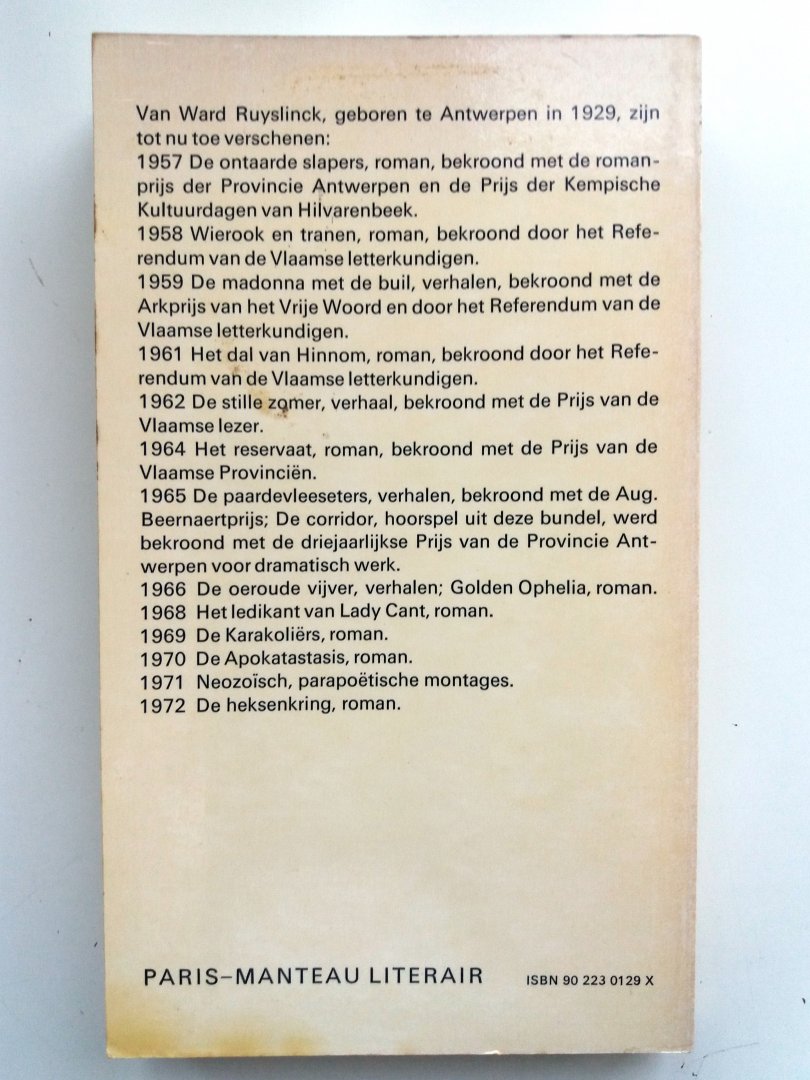 Ruyslinck, Ward - De stille zomer