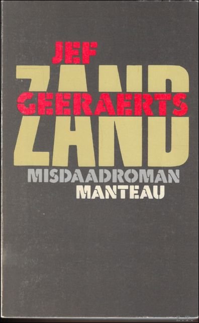 Jef Geeraerts - Zand Misdaadroman  GESIGNEERD