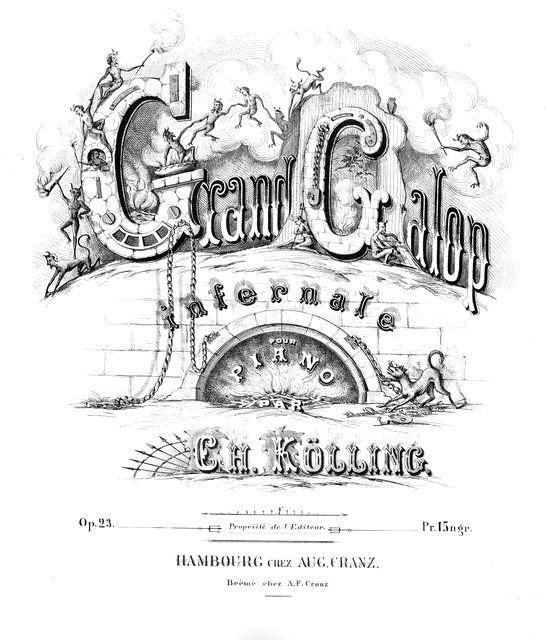 Kölling, Ch.: - Grand galop infernale pour piano. Op. 23