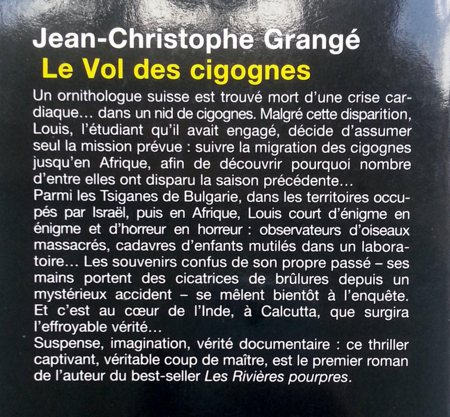 Grangé, Jean-Christophe - Le vol des cigognes (FRANSTALIG)