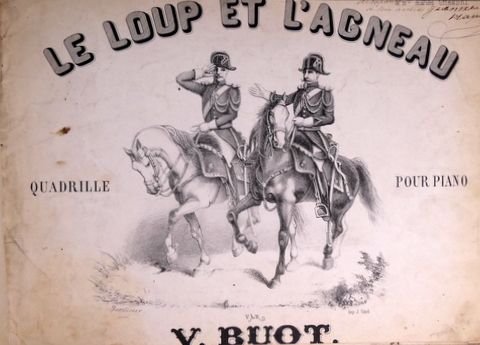 Buot, Victor: - Le loup et l`agneau. Quadrille pour piano