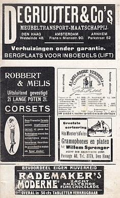 GEBOUW VOOR KUNSTEN EN WETENSCHAPPEN - Gebouw voor kunsten en wetenschappen te s-Gravenhage. (Theaterprogramma uit 1916).