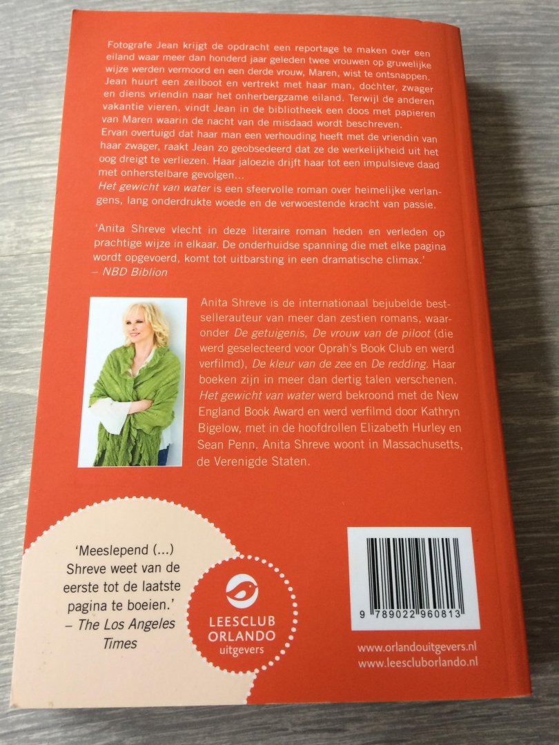 Shreve, Anita - Het gewicht van water