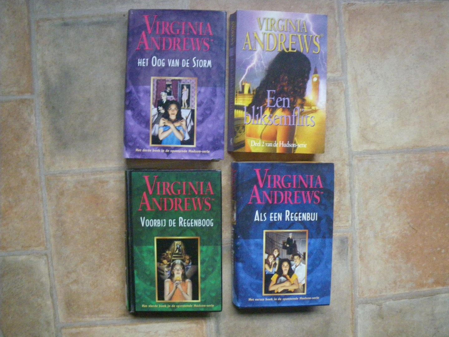 Andrews, Virginia - Hudson-serie Deel 1, 2 ,3 en 4 Als een regenbui Een bliksemflits Het oog van de storm, voorbij de regenboog