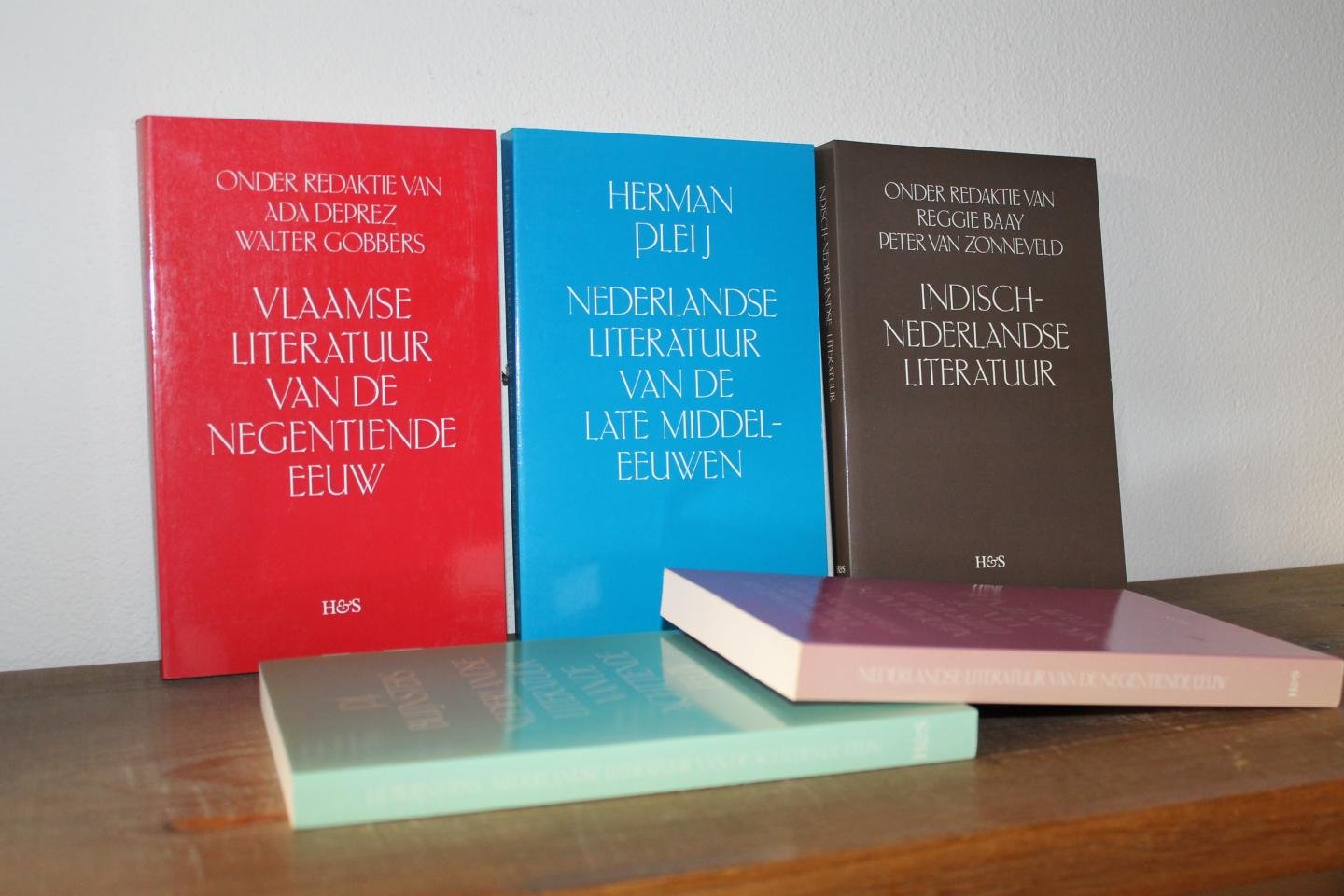 BUIJNSTERS, P.J. / PLEIJ, Herman / BERG, W. van den / ZONNEVELD, Peter van / BAAY, Reggie / DEPREZ, Ada/ GOBBERS, Walter - 5 boeken van uitgeverij HES (H&S) over literatuur. Voor titels zie 'meer info'.