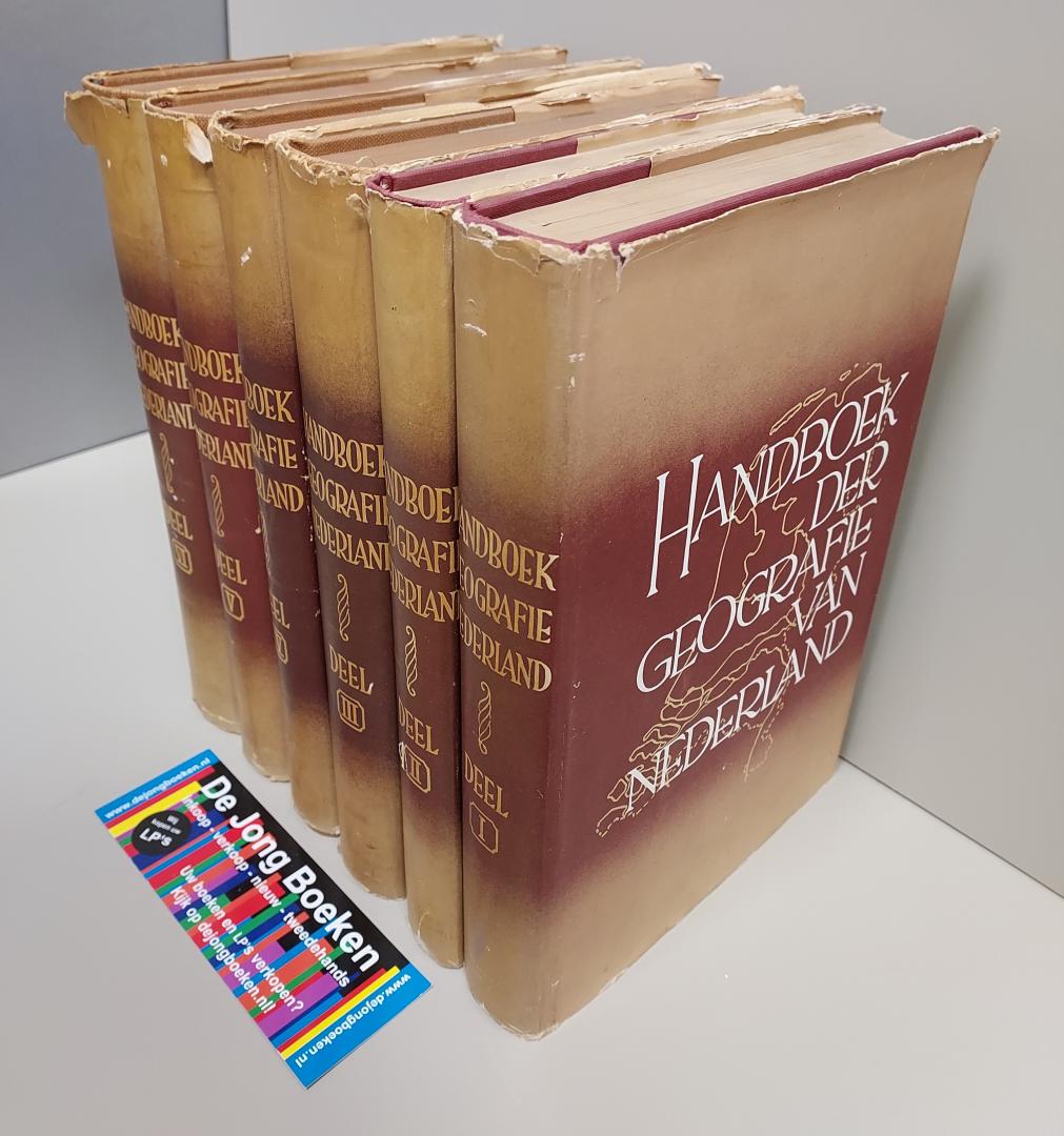 G J A Mulder - Handboek der geografie van Nederland 6 delen, compleet / set