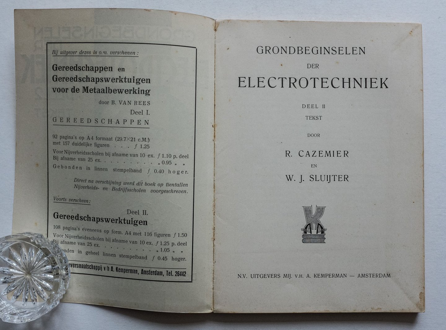 Cazemier, R en W.J. Sluijter - Grondbeginselen der Electrotechniek - Deel 2