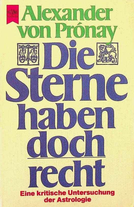 Prónay, Alexander von - Die Sterne haben doch Recht