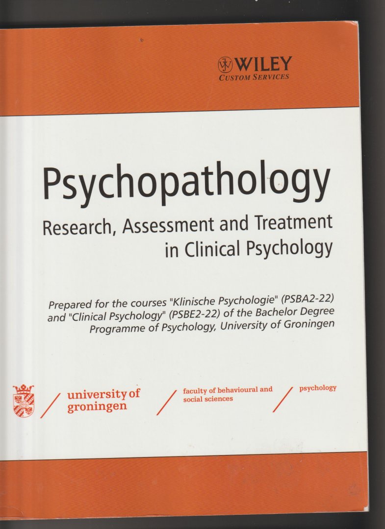Davey Graham - Psychopathology - Research, Assessment and Treatment in Clinical Psychology + DVD