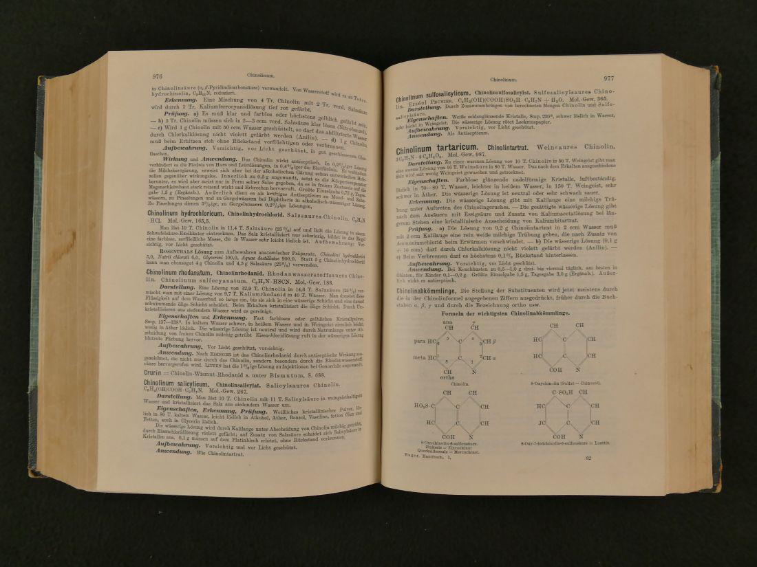Hager, Hermann - Hagers handbuch der pharmazeutischen praxis für apotheker - amte Vollständig neu bearbeitet und herausgegeben von. 2 banden