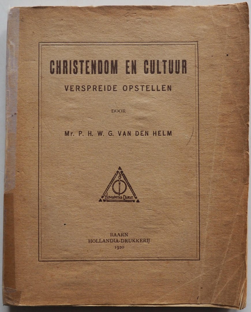Helm P H W G van der - Christendom en cultuur Verspreide opstellen