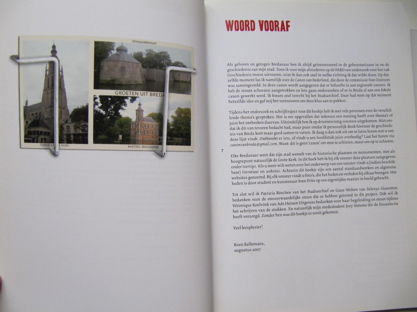 Koen Ballemans - Historische canon van Breda