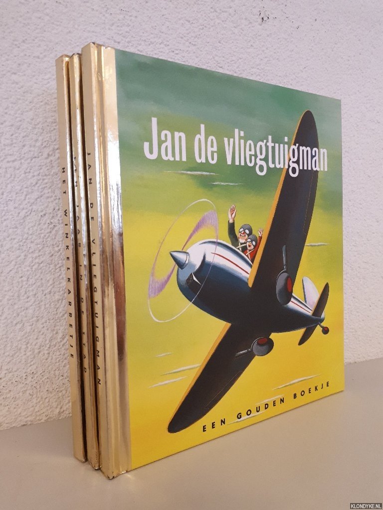 Palmer, Helen - en anderen - 3 Gouden Boekjes: Jan de vliegtuigman; Een jaar in de stadl Het winkelkarretje (3 delen)