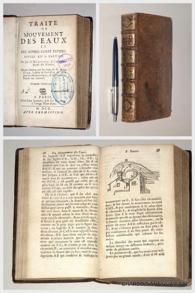 MARIOTTE, [EDME], - Traite du mouvement des eaux et des autres corps fluides.