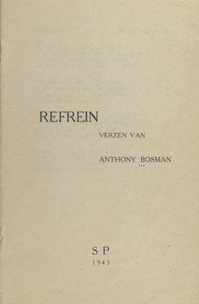 Bosman, Anthony. - Refrein.