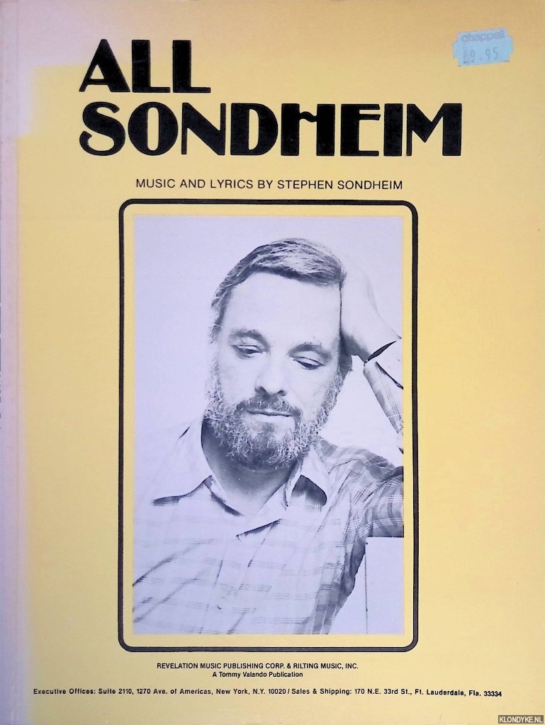 Sondheim, Stephen - All Sondheim: Music and Lyrics by Stephen Sondheim