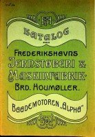 Houmoller - Katalog Frederikshavns Jernstoberi & Maskinfabrik Brd. Houmoller