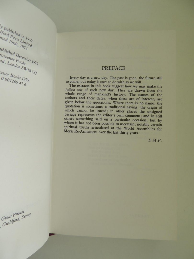 PRESCOTT,D.M. - A NEW DAY daily readings for our time