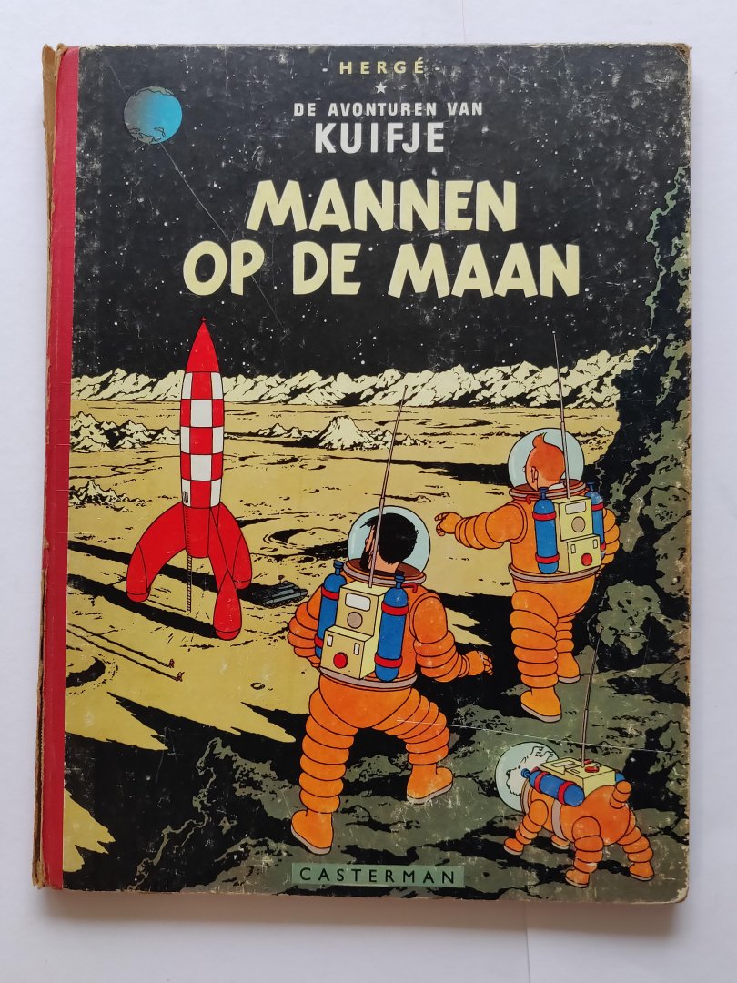 Hergé - Kuifje mannen op de maan harde kaft herdruk