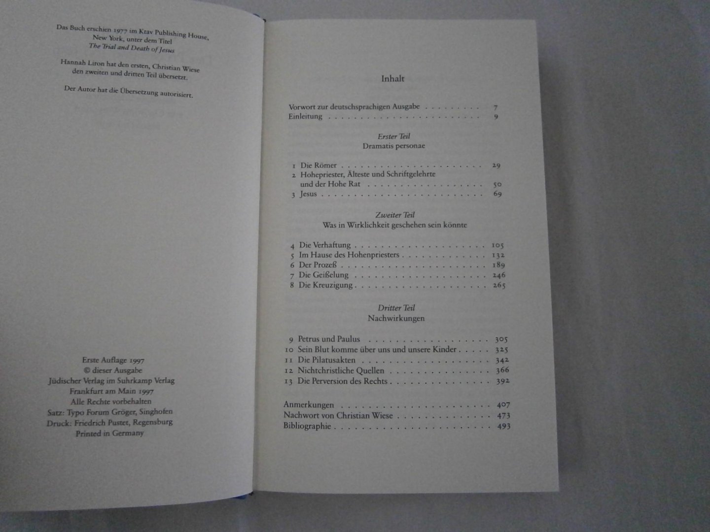 Cohn, Chaim - Der Prozeß und Tod Jesu aus jüdischer Sicht