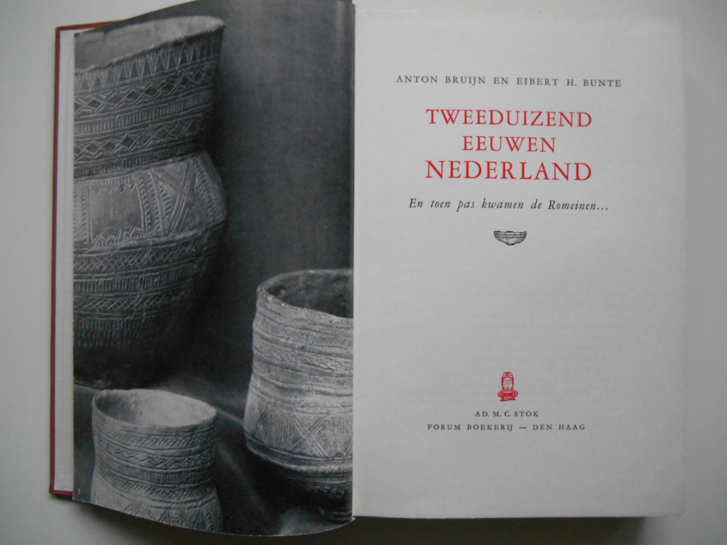 Bruijn, Anton, Bunte, Eibert H. - Tweeduizend eeuwen Nederland - En toen pas kwamen de Romeinen.