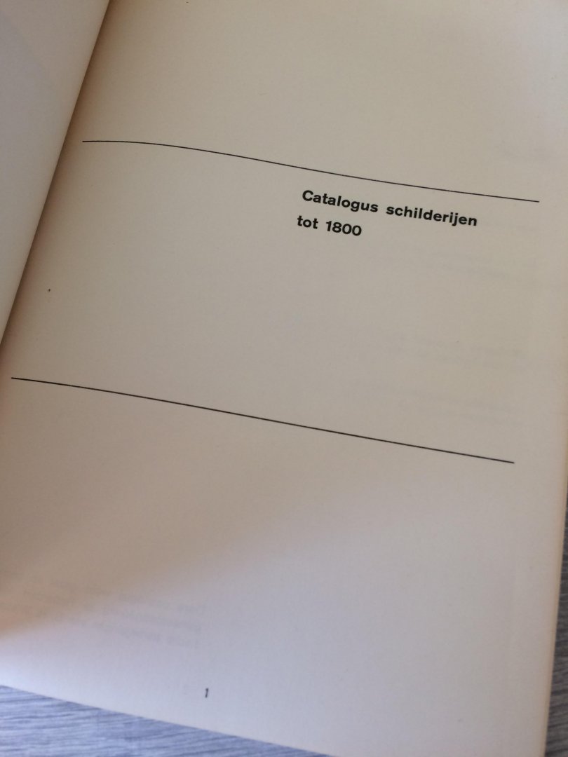 Beuningen - Catalogus schilderijen tot 1800 Museum Boymans  an Beuningen rotterdam