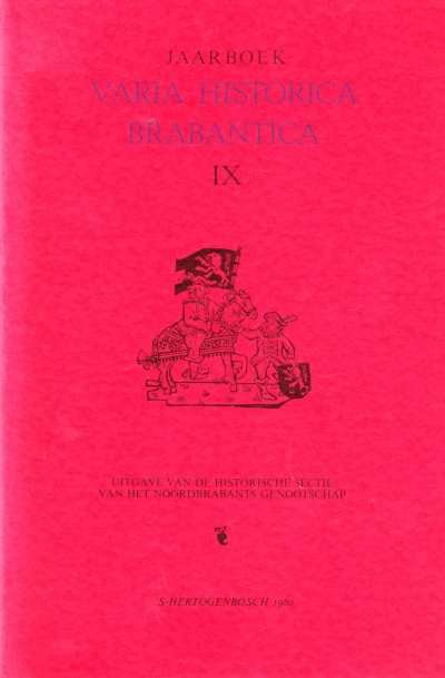 Diversen - Varia Historica Brabantica Deel IX