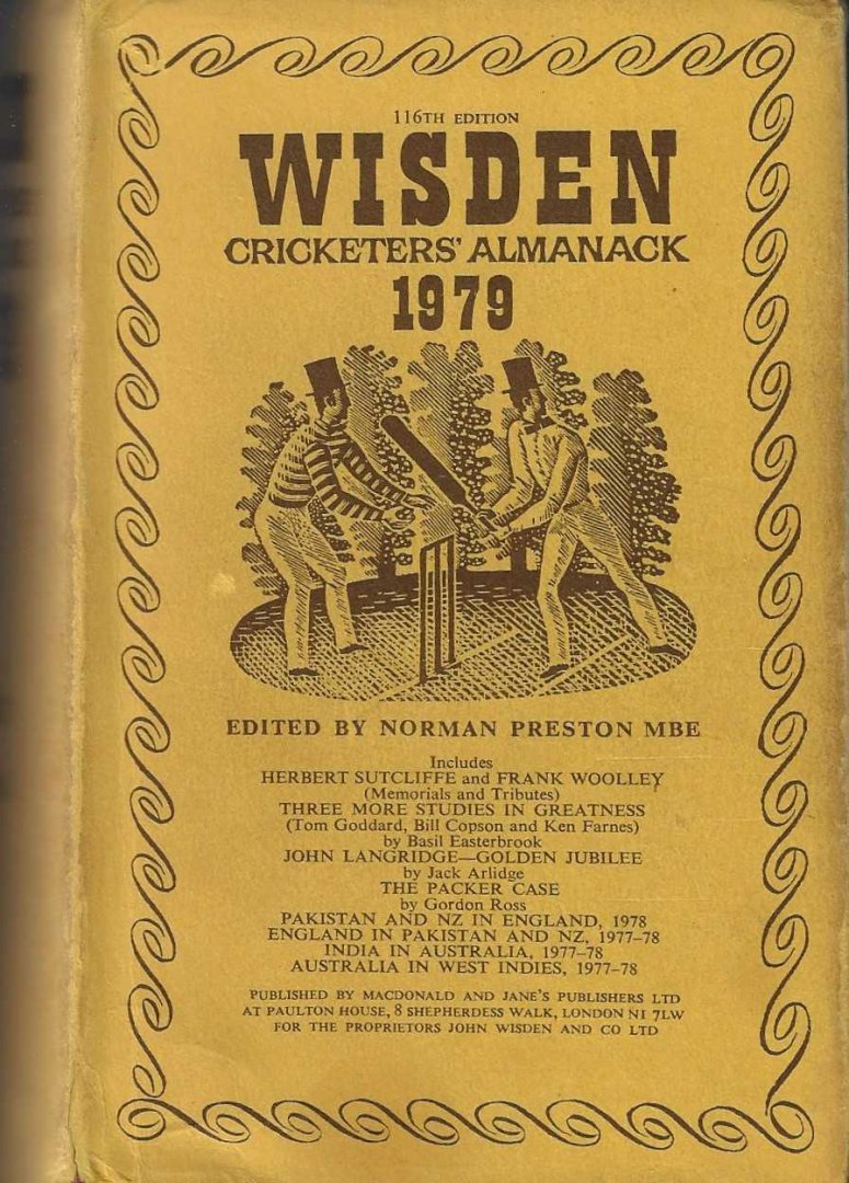Preston, Norman - Wisden Cricketers' Almanack 1979 -116th edition