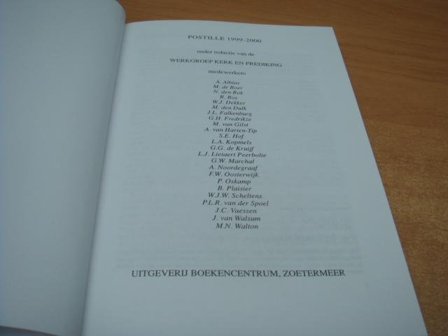 werkgroep kerk en prediking - Postille 1999-2000