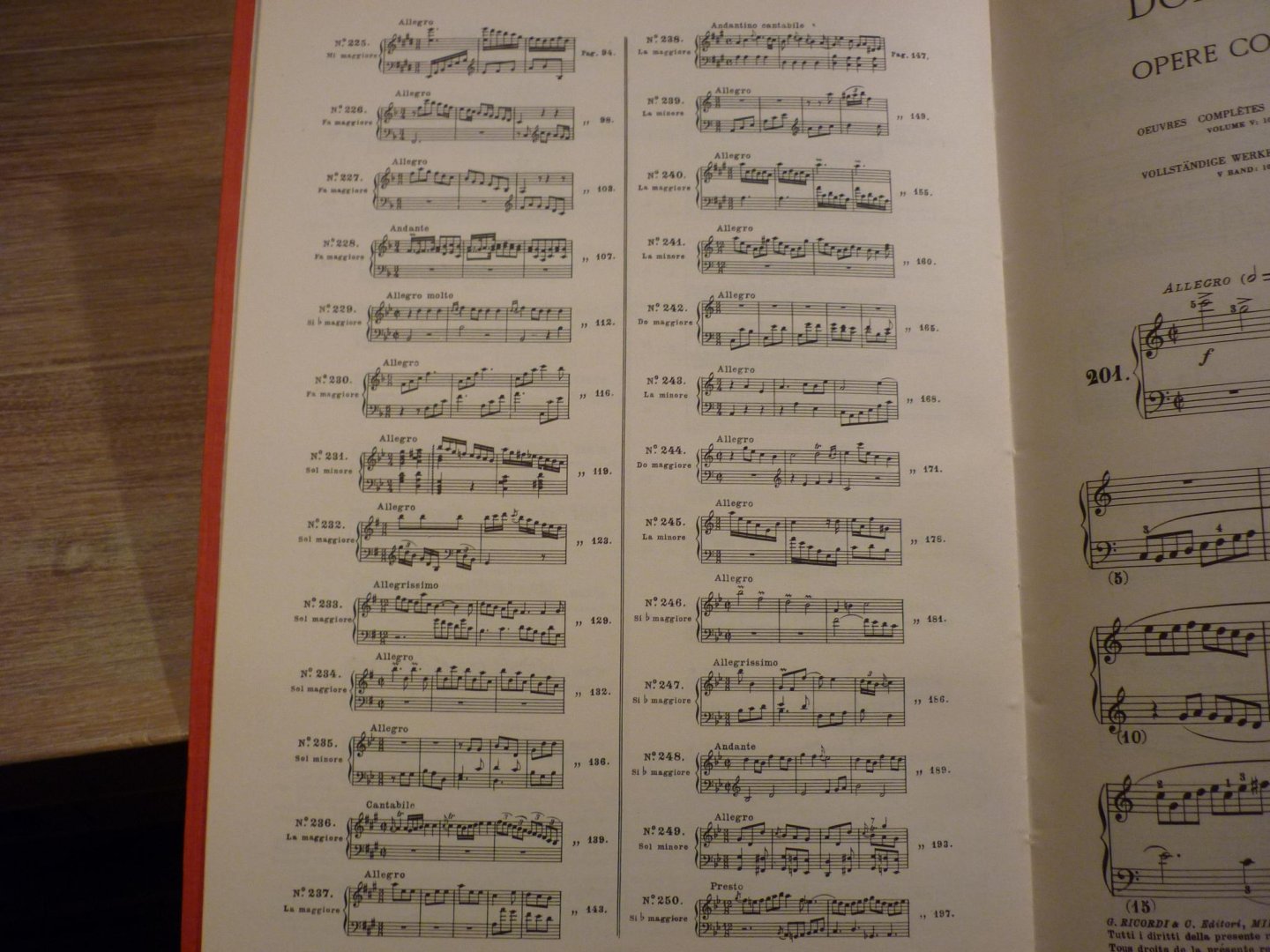 Scarlatti; Domenico (1685–1757) - Opere Complete Per Clav. Vol. 5; Suites No. 201 - 250; Voor Klavecimbel (of piano); Editor: Alessandro Longo