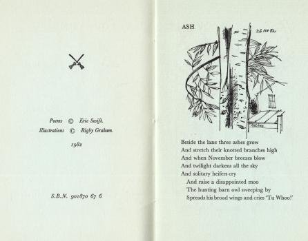 (GRAHAM, Rigby). SWIFT, Eric - Arboretum. Ten Tree Songs. Illustrated by Rigby Graham.