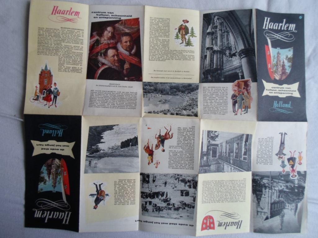  - Grote uitvouwbare Folder Haarlem de oude stad met het jonge hart