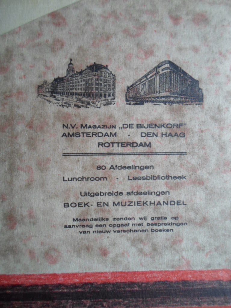  - Mapje NV Magazijn De Bijenkorf, Amsterdam, Den Haag Rotterdam