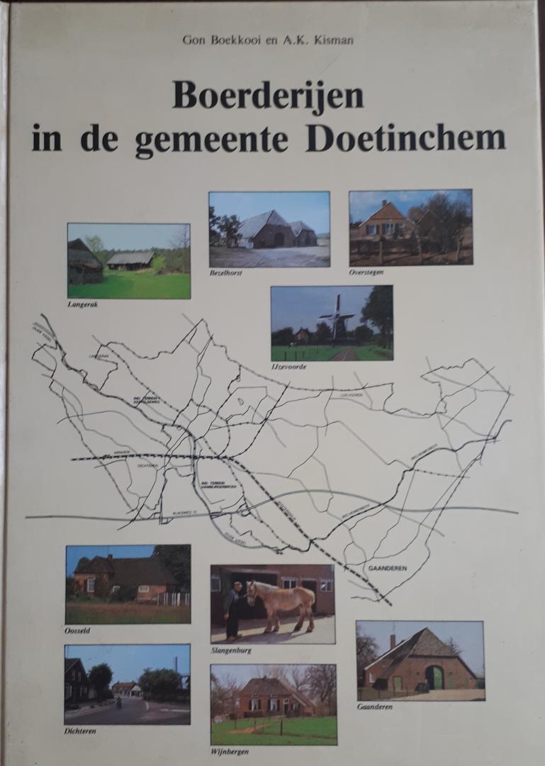 BOEKKOOI, Gon en KISMAN, A. K. - Boerderijen in de gemeente Doetichem