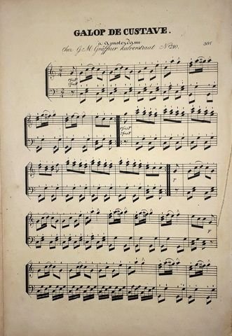 Auber, D.F.E.: - Galop de Gustave