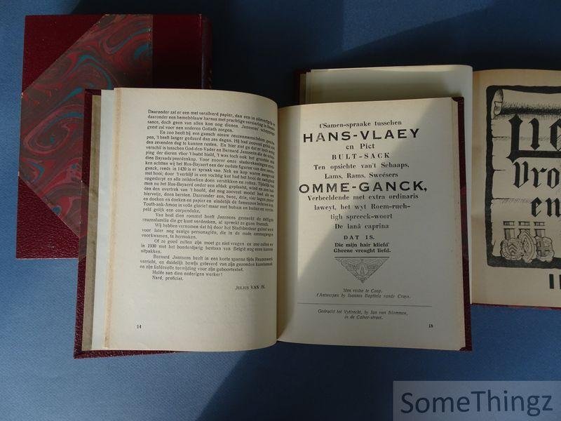 Coll. / Julius Van In, A.O. Vermeiren, Stan Verelst, Felix Timmermans et al. - Lier vroeger en nu. Maandblad voor plaatselijke Kunst en Geschiedenis. Jaargang I t/m III (1927-1929).