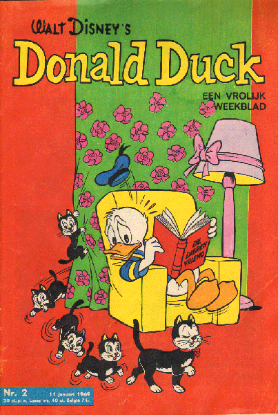 Disney, Walt - Donald Duck 1969 nr. 02 , 11 januari , Een Vrolijk Weekblad,  goede staat