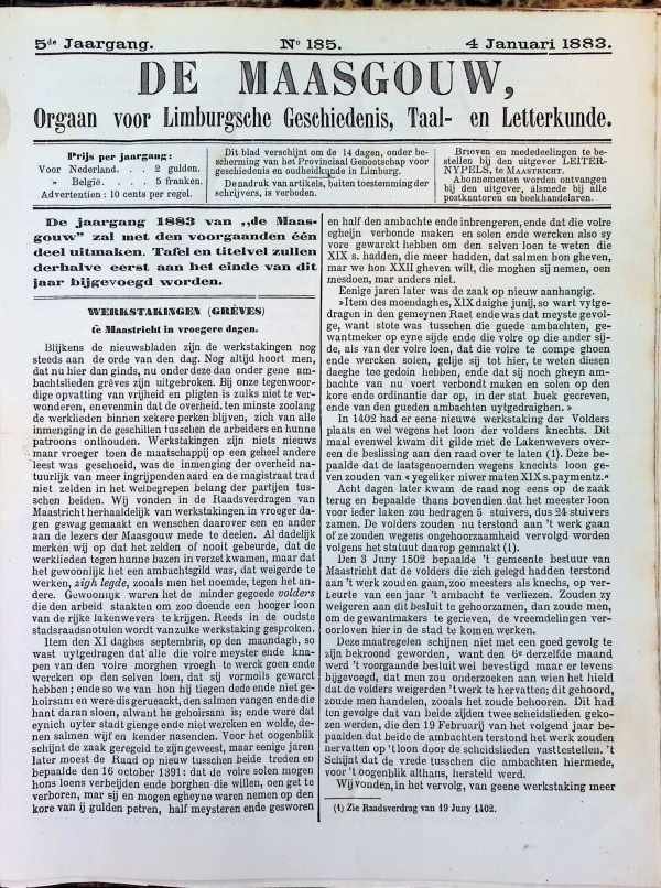 collectief - De Maasgouw orgaan voor Limburgsche Geschiedenis, Taal- en Letterkunde 5de jaargang