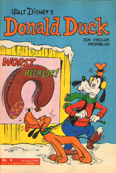 Disney, Walt - Donald Duck 1969 nr. 04 , 25 januari , Een Vrolijk Weekblad,  goede staat