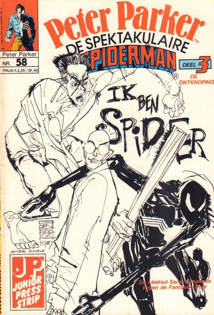 Junior Press - Peter Parker, de Spektakulaire Spiderman nr. 058,  Ik Ben Spider, zeer goede staat