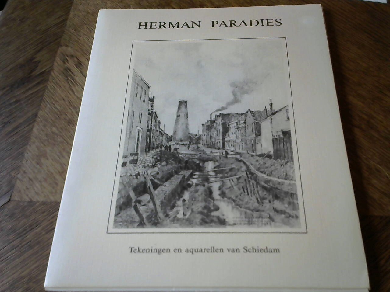 Paradies, Herman - Map met Tekeningen en Aquarellen van Schiedam met 18 tekeningen (MIST 6 tekeningen)