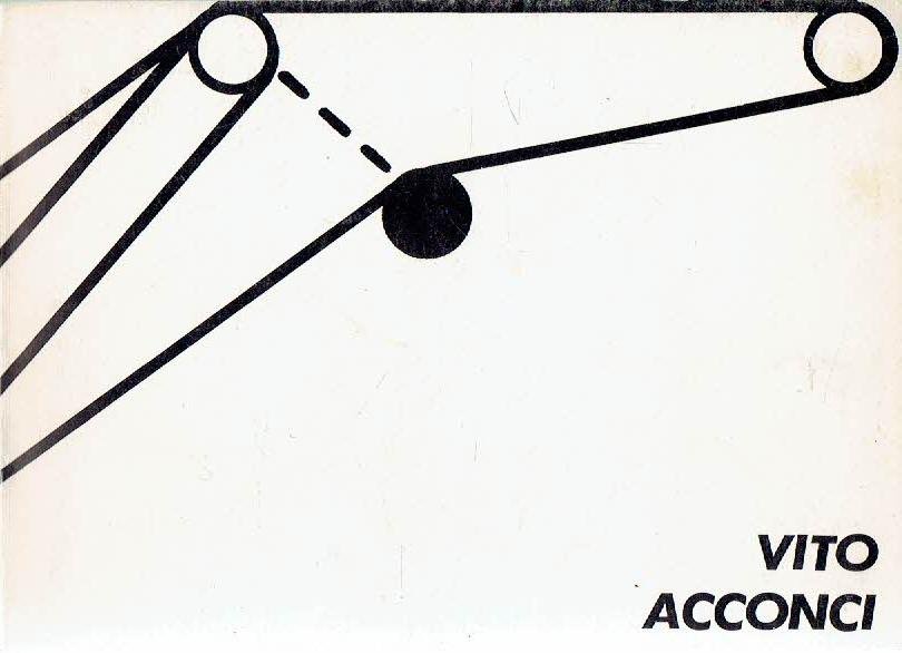 ACCONCI, Vito - Marja BLOEM & Dorine MIGNOT - Vito Acconci - Catalogue of Headlines & Image. [+ Loose inserted Dutch translation].