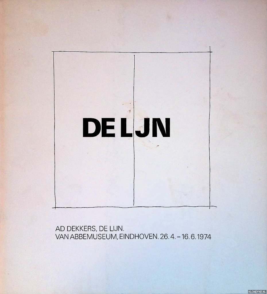 Bremer, Jaap & Jürgen Harten - Ad Dekkers, de lijn / Ad Dekkers, die Linie